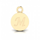Disk Letter Pendant&nbsp;= Initial M