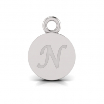 Disk Letter Pendant&nbsp;= Initial N