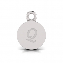Disk Letter Pendant&nbsp;= Initial Q