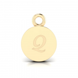 Disk Letter Pendant&nbsp;= Initial Q