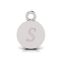 Disk Letter Pendant&nbsp;= Initial S