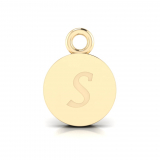 Disk Letter Pendant&nbsp;= Initial S