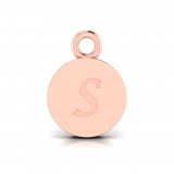 Disk Letter Pendant&nbsp;= Initial S