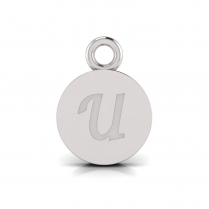 Disk Letter Pendant&nbsp;= Initial U
