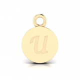 Disk Letter Pendant&nbsp;= Initial U