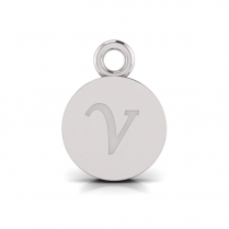 Disk Letter Pendant&nbsp;= Initial V