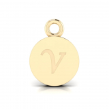 Disk Letter Pendant&nbsp;= Initial V