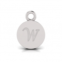 Disk Letter Pendant&nbsp;= Initial W