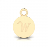 Disk Letter Pendant&nbsp;= Initial W