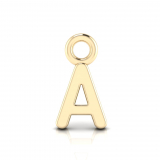 Block Letter Pendant = Initial A