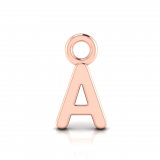 Block Letter Pendant = Initial A