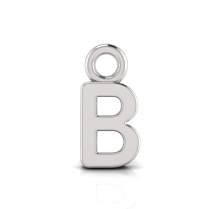 Block Letter Pendant = Initial B