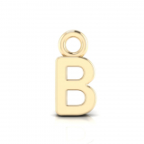Block Letter Pendant = Initial B