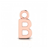 Block Letter Pendant = Initial B