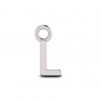 Block Letter Pendant = Initial L