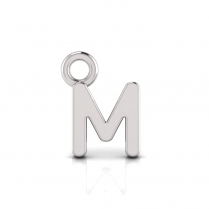 Block Letter Pendant = Initial M