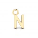 Block Letter Pendant = Initial N