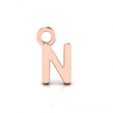 Block Letter Pendant = Initial N