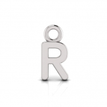 Block Letter Pendant = Initial R