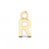 Block Letter Pendant = Initial R