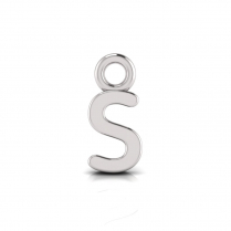 Block Letter Pendant = Initial S