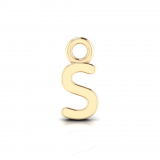 Block Letter Pendant = Initial S
