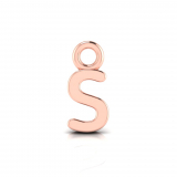 Block Letter Pendant = Initial S