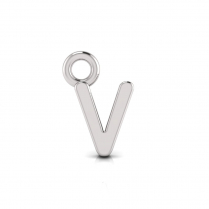 Block Letter Pendant = Initial V