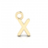 Block Letter Pendant = Initial X
