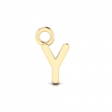 Block Letter Pendant = Initial Y