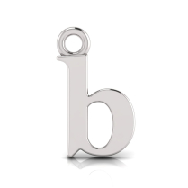 Block Letter Pendant = Initial b