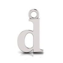Block Letter Pendant = Initial d