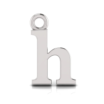 Block Letter Pendant&nbsp;= Initial h