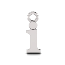 Block Letter Pendant = Initial i