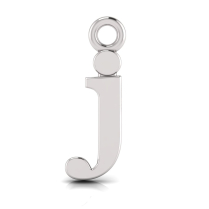 Block Letter Pendant = Initial j