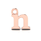 Block Letter Pendant = Initial n