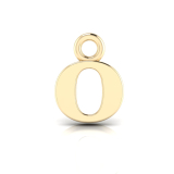 Block Letter Pendant = Initial o