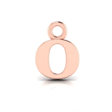 Block Letter Pendant = Initial o