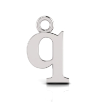 Block Letter Pendant&nbsp;= Initial q