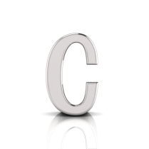 Slider Letter Pendant&nbsp;= Initial C