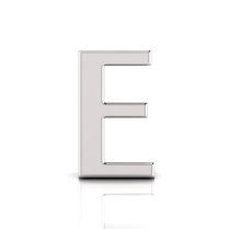 Slider Letter Pendant = Initial E