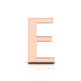 Slider Letter Pendant = Initial E