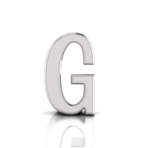 Slider Letter Pendant = Initial G