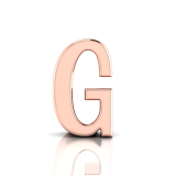 Slider Letter Pendant = Initial G