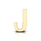 Slider Letter Pendant = Initial J