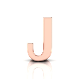 Slider Letter Pendant = Initial J