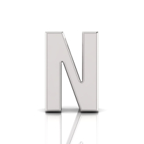 Slider Letter Pendant&nbsp;= Initial N