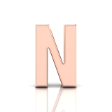 Slider Letter Pendant&nbsp;= Initial N