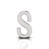 Slider Letter Pendant&nbsp;= Initial S