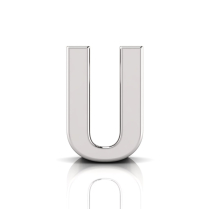 Slider Letter Pendant&nbsp;= Initial U